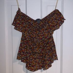 ⚡️SALE⚡️3/$20 Strapless Peplum Shirt